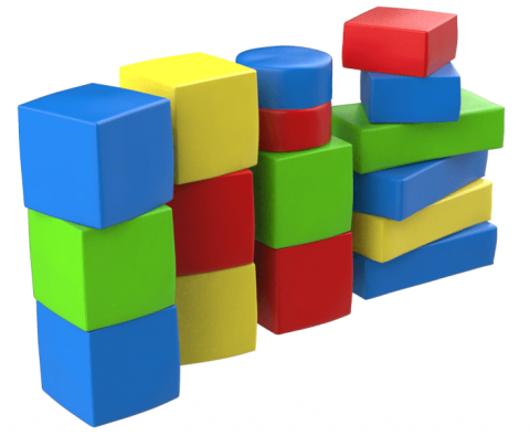 М'який підлоговий конструктор "Гра" (16 елементів)