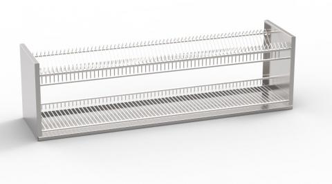 Полиця навісна для сушіння посуду (2П тарілки і стакани)