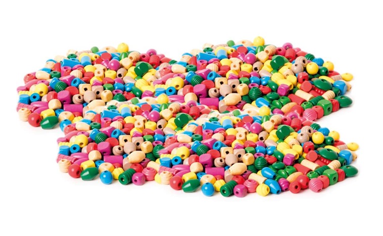 Дидактичний набір «Дерев'яні бусини» 1 kg