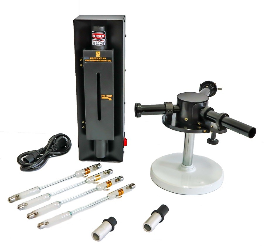 Спектроскоп з набором спектральних ламп