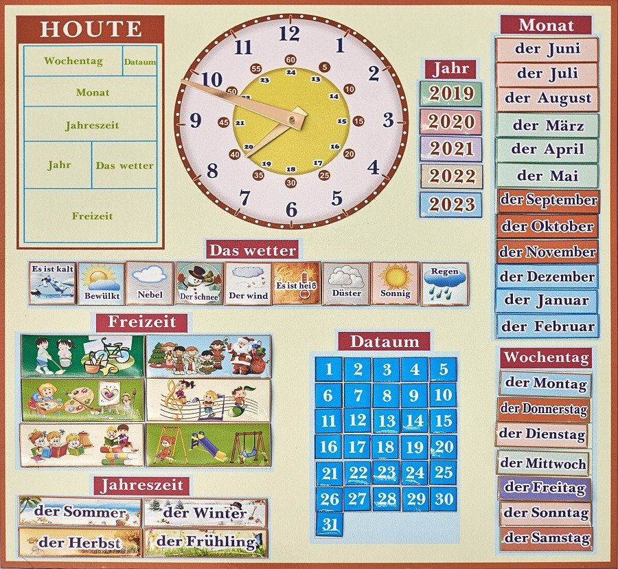 Календар на магнітній основі (мова німецька)