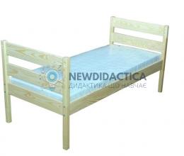 Ліжко дитяче з натуральної деревини (соcна) без матрацу