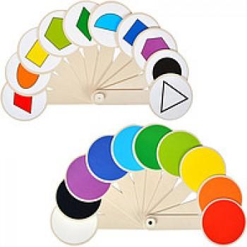 Віяло кольорів та геометричних фігур