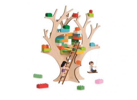 Іграшка-конструктор Набір 3D пазл цеглин, “Будинок на дереві”