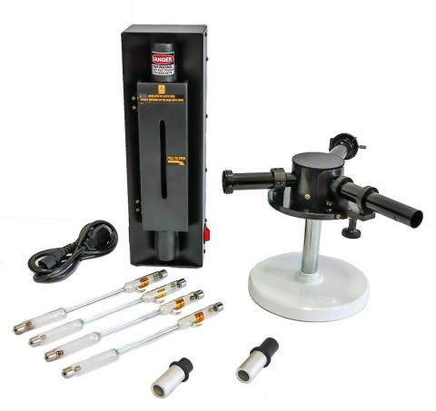 Спектроскоп з набором спектральних ламп