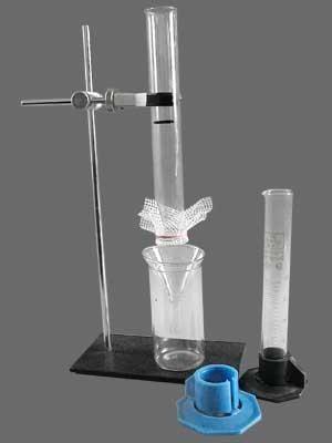 Прилад для демонстрації водних властивостей ґрунту