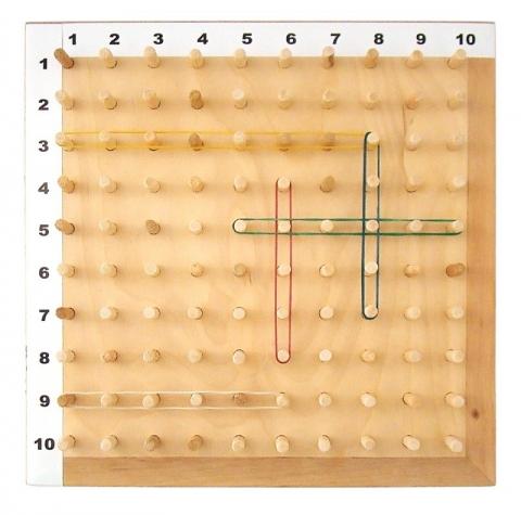 Математичний планшет (геоборд, 30х30 см)