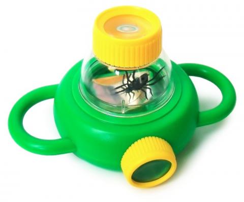 Банка пластикова з кришкою-лупою