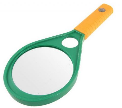 Лупа ручна 75мм (з компасом на ручці)
